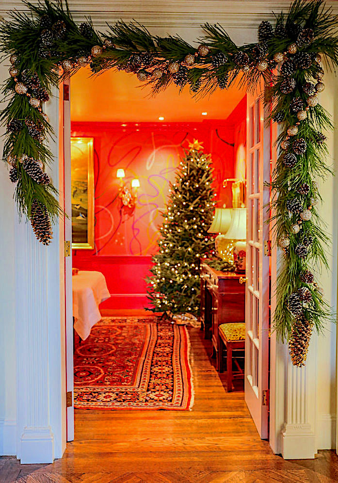 Christmas decor at Phillip Thomas family apartment 1