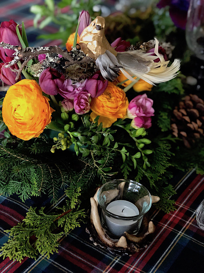 Christmas table detail