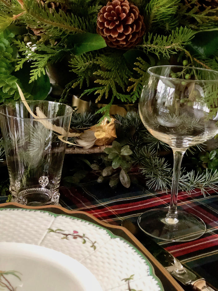 Christmas table setting