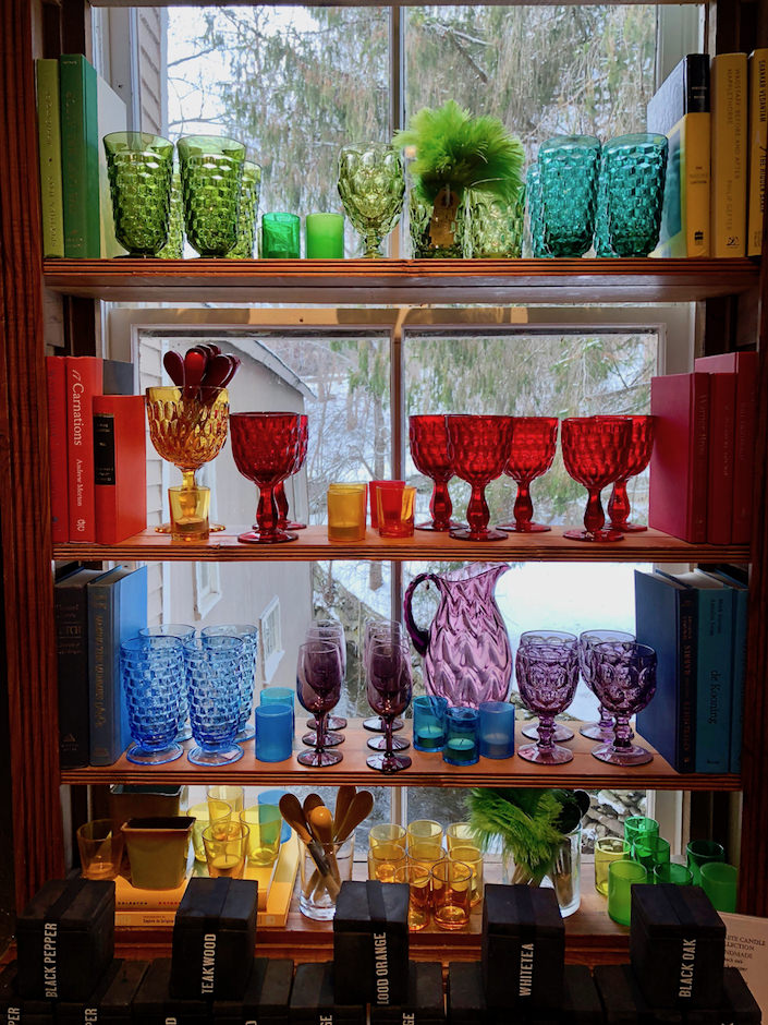 Vintage glass at Privet House