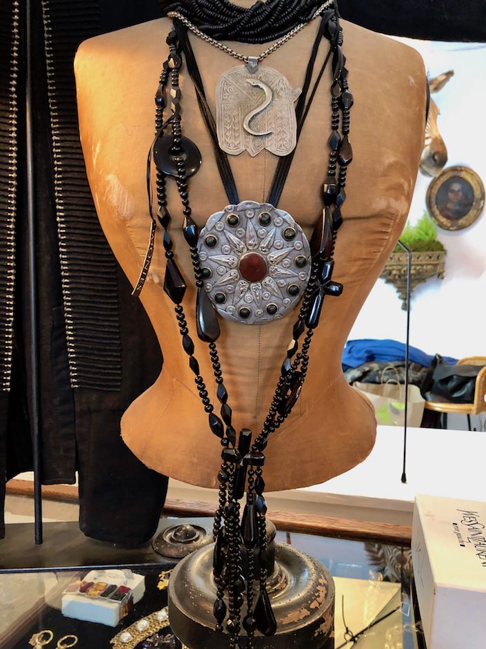 vintage necklaces at Patrick Mele in Greenwich