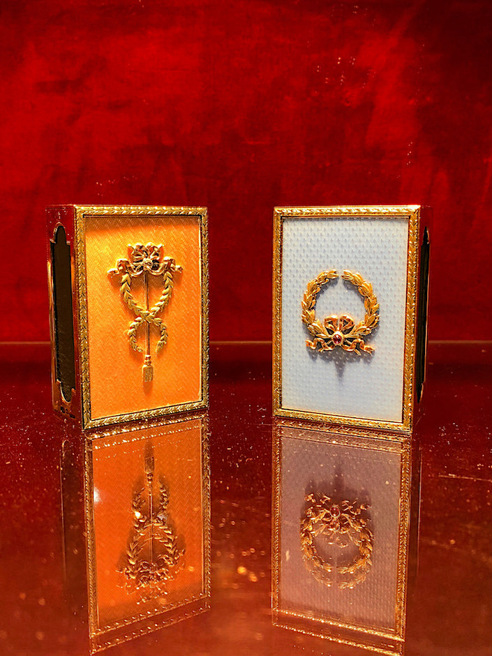 A La Vieille Russie Faberge match box covers at 2018 Winter Antiques Show