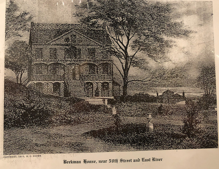 Beekman NYC residence in 1820