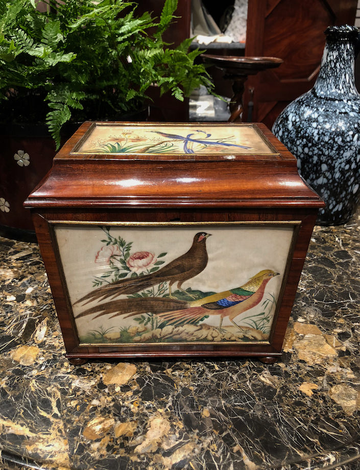 Tea Caddy at Cove Landing at the 2018 Winter Antiques Show