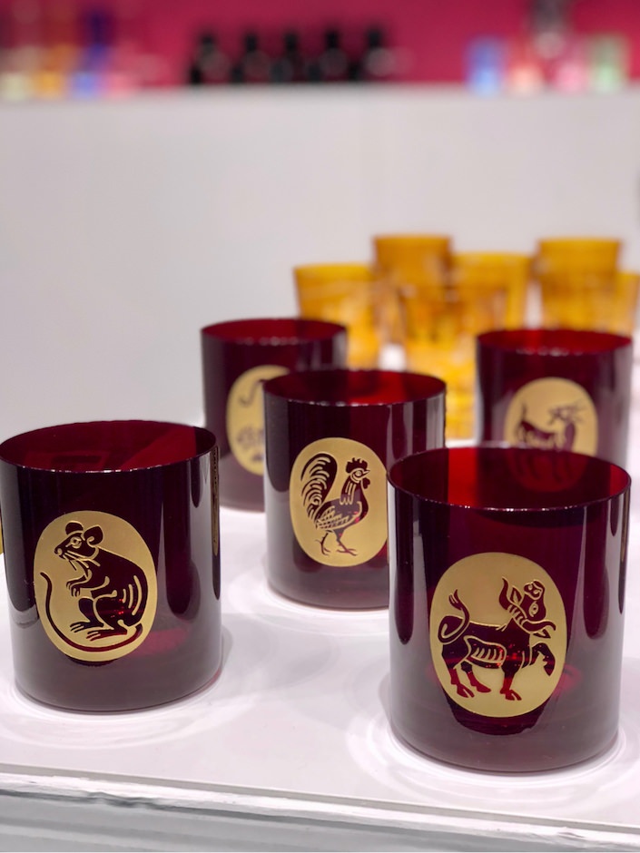 Artel Chinese Zodiac glassware