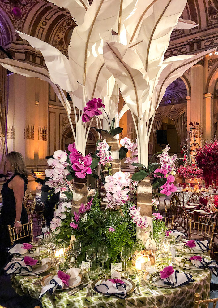 Ashley Whittaker Orchid Dinner 2018 table