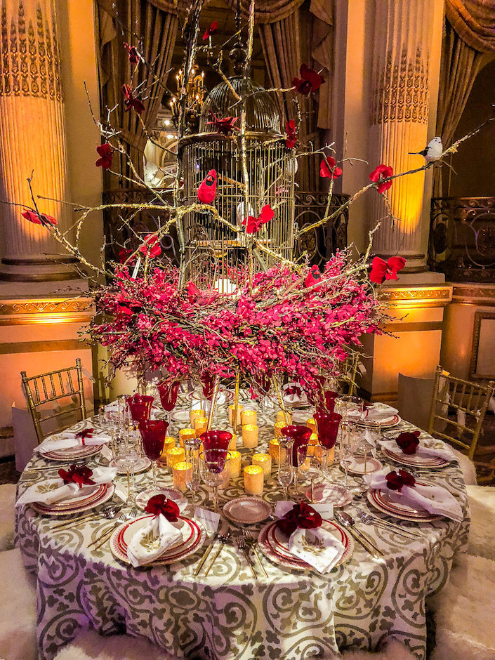 Barbara Westbrook Orchid Dinner table