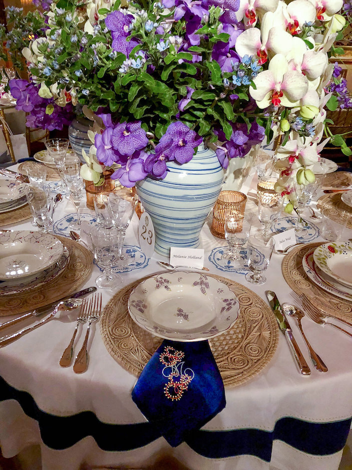 Beth Webb Orchid Dinner table