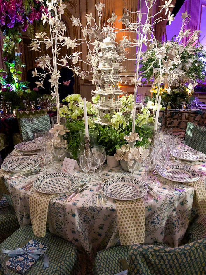 Cathy Kincaid Orchid Dinner table
