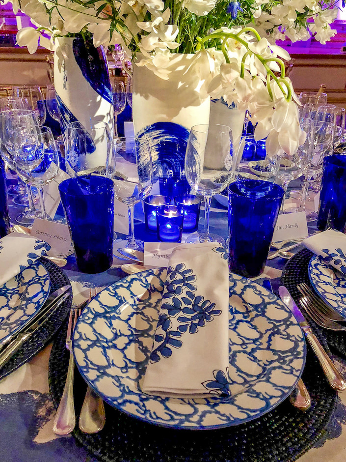 Ford Huniford 2018 NYBG Orchid Dinner table