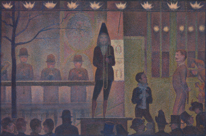 George Seurat Circus Sideshow at the Met Museum