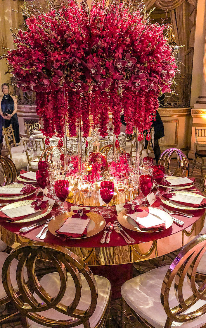 Louis XIII Orchid Dinner table