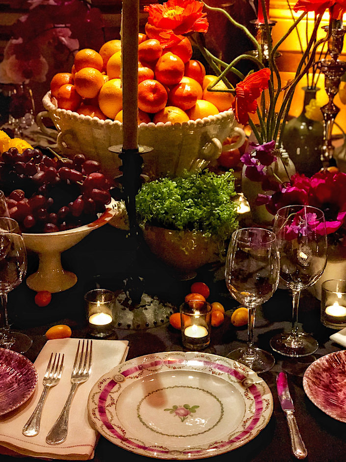 Patrick Mele 2018 NYBG Orchid Dinner table