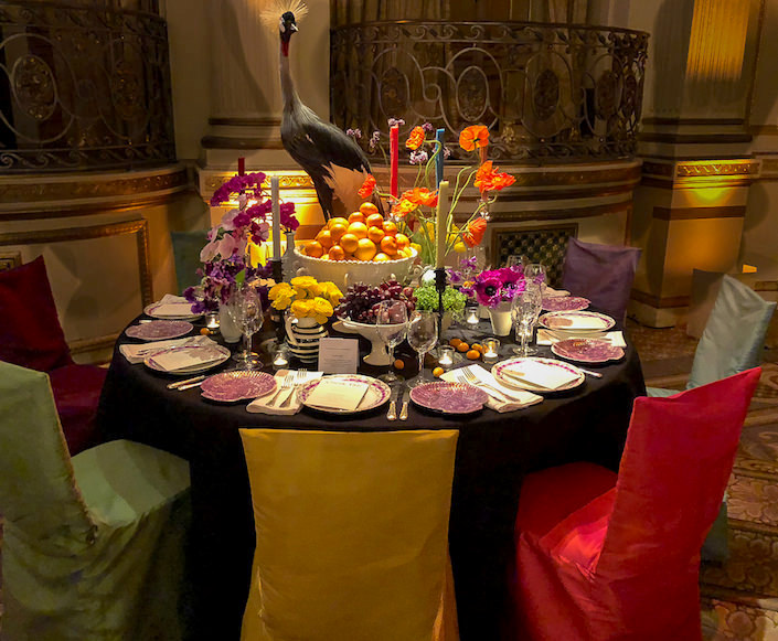 Patrick Mele Orchid Dinner table