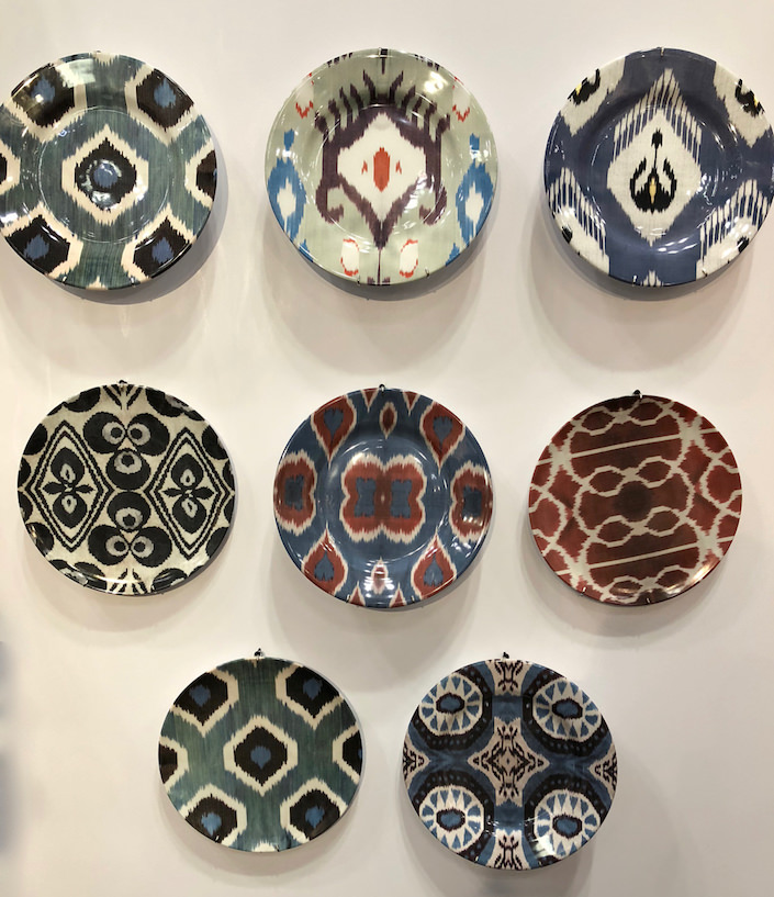 les ottomans ikat plates at NY Now 2018