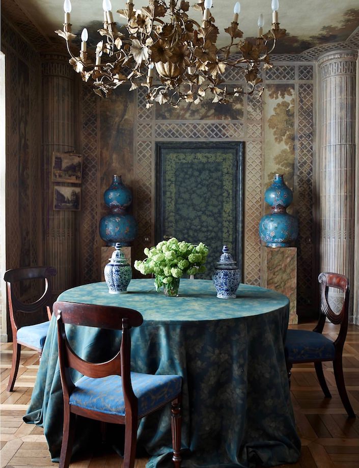 Dining Room by Studio Peregalli. photo Simon Upton for ELLE DECOR