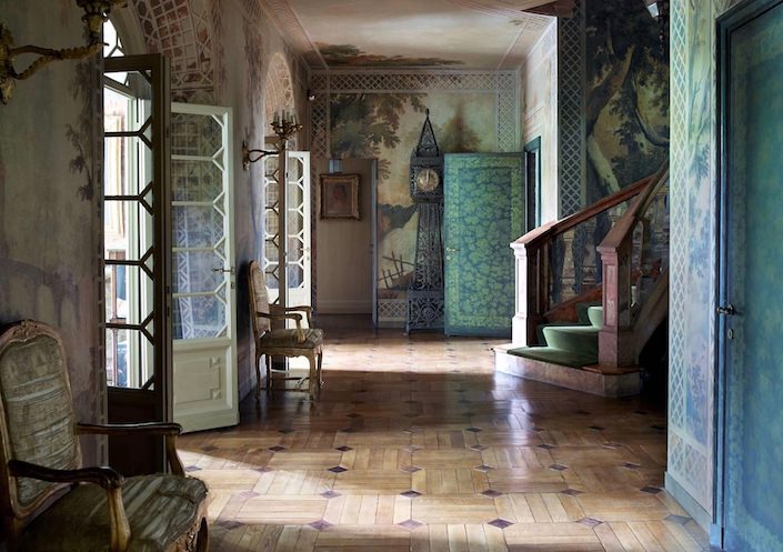 Entry Hall by Studio Peregalli. photo Simon Upton for ELLE DECOR