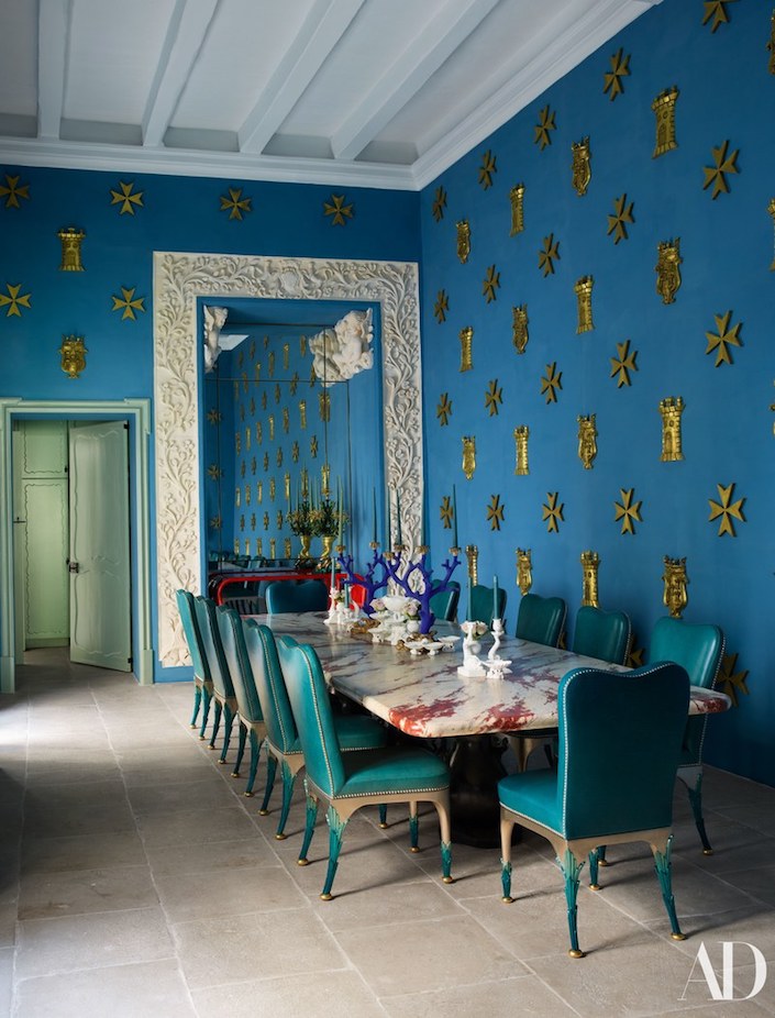 Francis Sultana Malta Palace breakfast room, photo by Simon Upton for AD