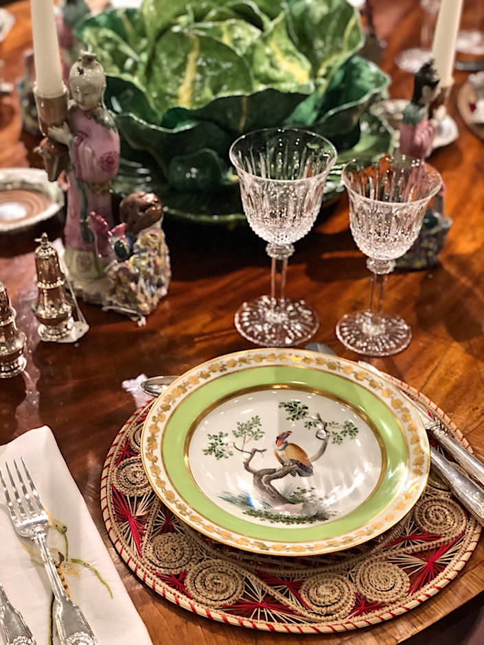 Frank de Biasi tablesetting for Christie's