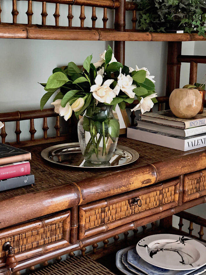 High Camp Supply Gardenias arrangement