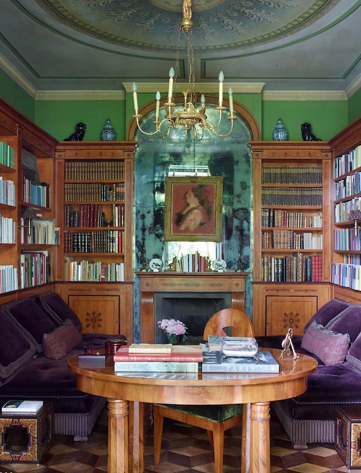 Library by Studio Peregalli. photo Simon Upton for ELLE DECOR