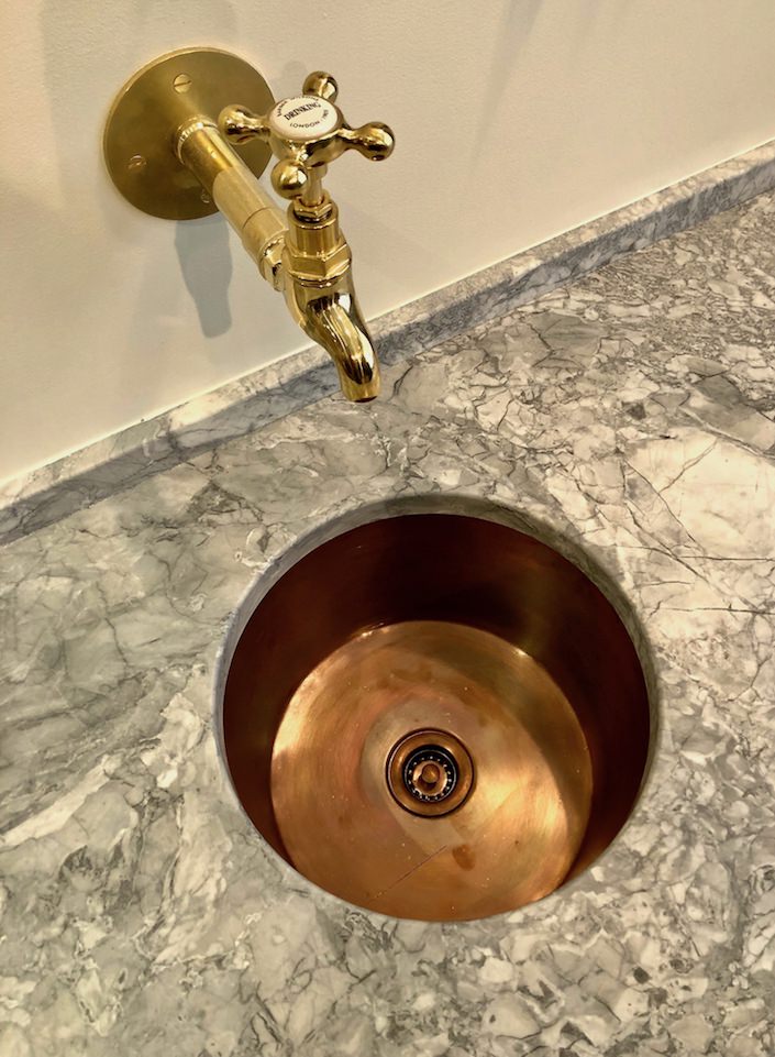 Plain English copper sink