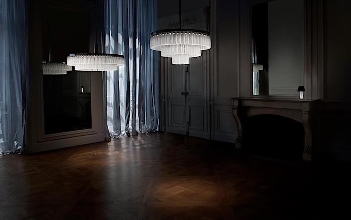 Orgue chandeliers by Studio Andree Putnam for Lalique