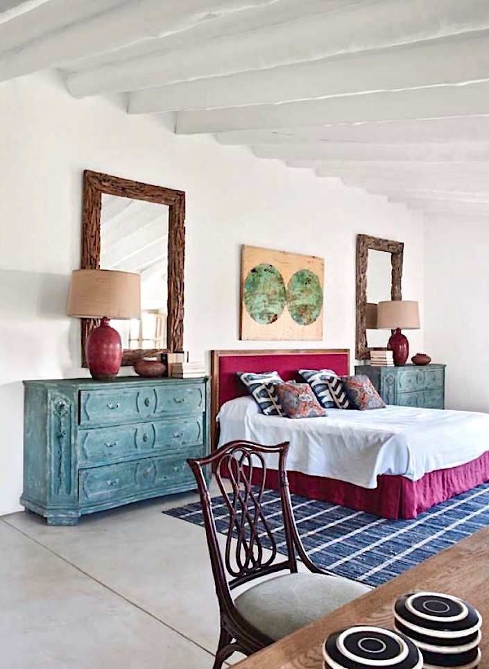 Bedroom in house on Mallorca, designed by Ramon Garcia Jurado, photo by Montse Garriga Grau for House & Garden UK