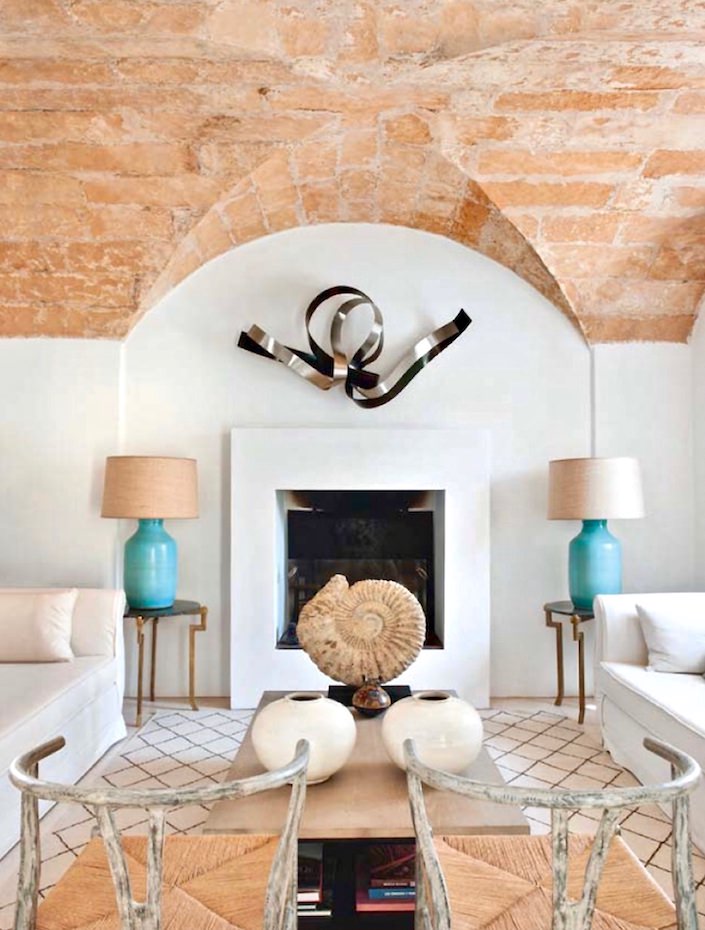 Sitting room at house on Mallorca, designed by Ramón García Jurado, photo by Montse Garriga Grau for House & Garden UK