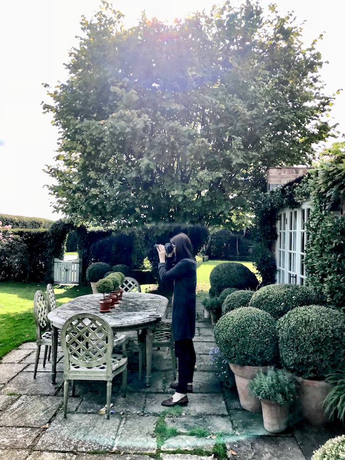 Stacey Bewkes of Quintessence shooting Paolo Moschino country house