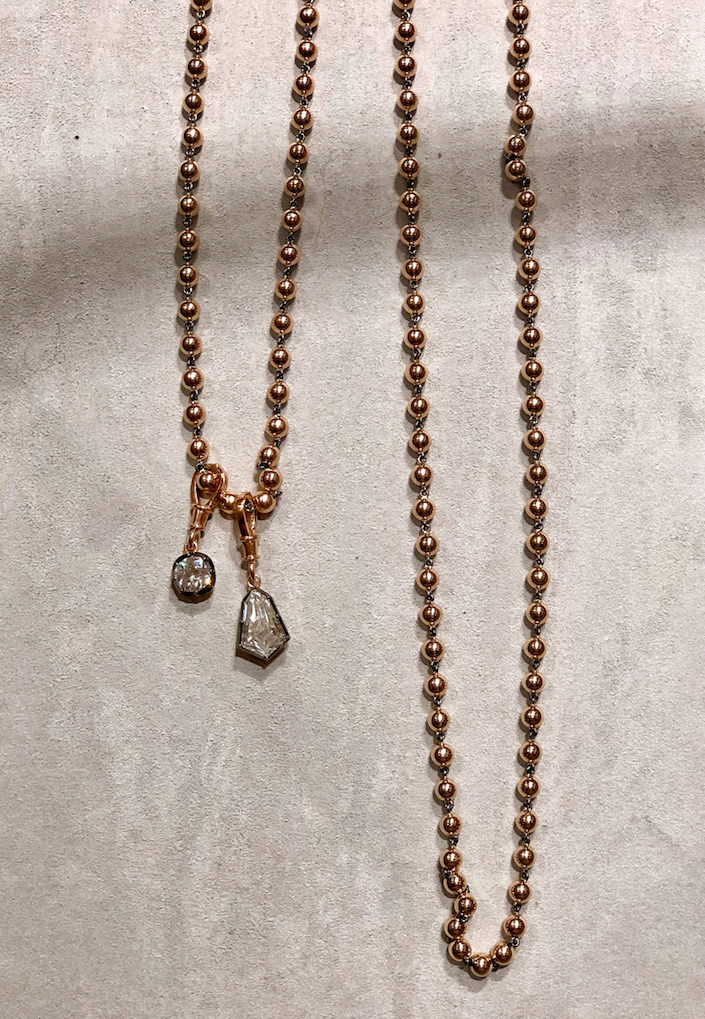 Jessica McCormack Ball n Chain necklace with detachable pendants