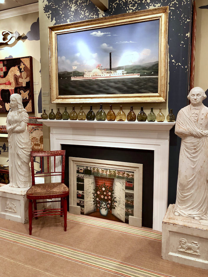 Olde Hope Antiques booth at The Winter Show