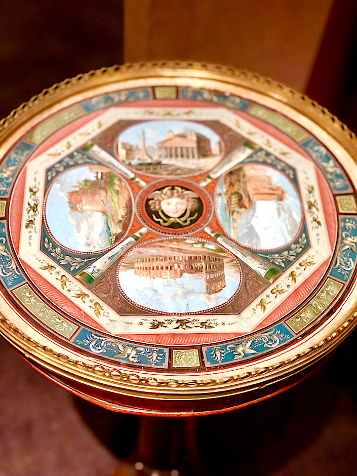 Regency table at Hyde Park Antiques at The Winter Show