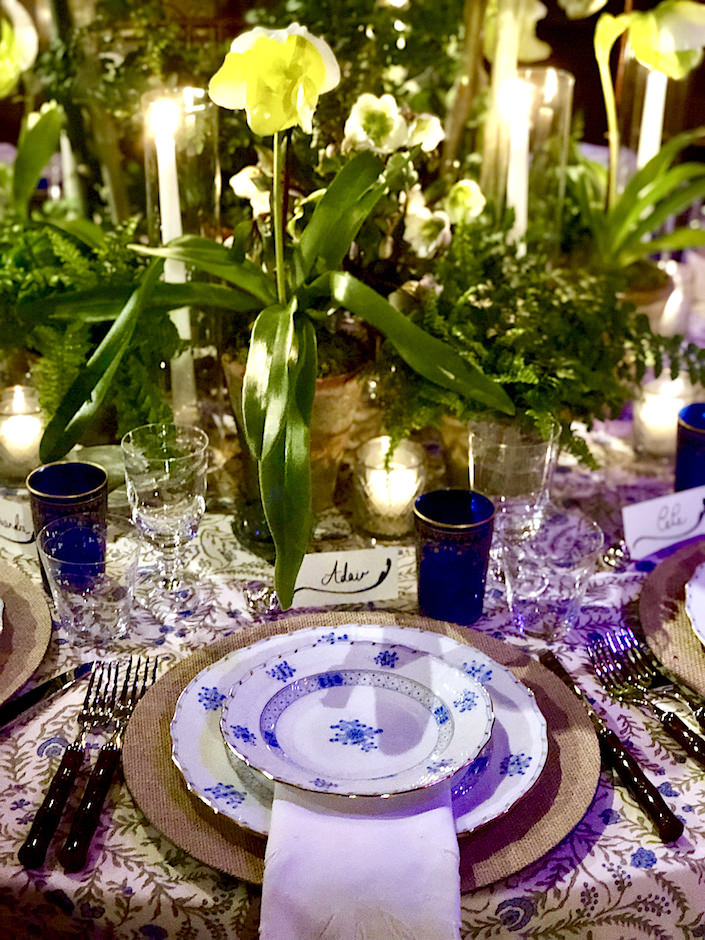 Cece Barfield Thompson detail NYBG 2019 Orchid Dinner