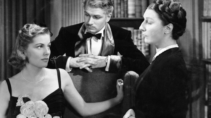 Joan Fontaine, Laurence Olivier and Judith Anderson in Rebecca