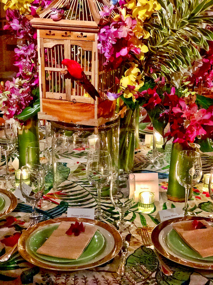 Paris Forino detail NYBG 2019 Orchid Dinner
