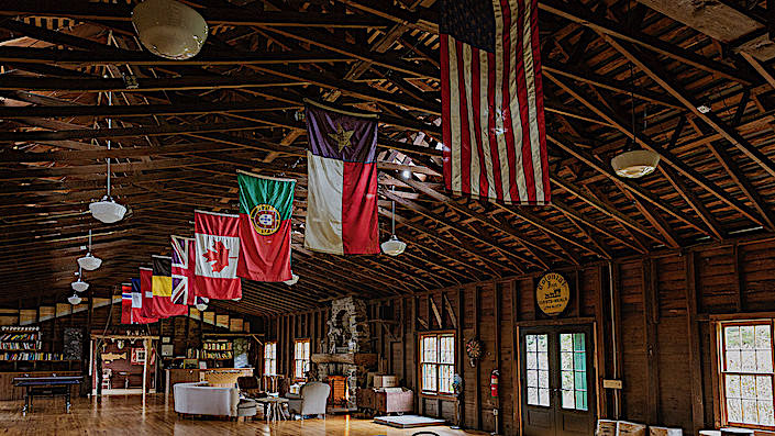 Flags at Camp Kent