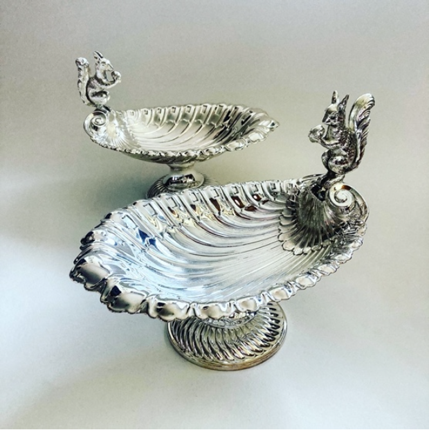 Hadley Antiques Squirrel Nut Dish