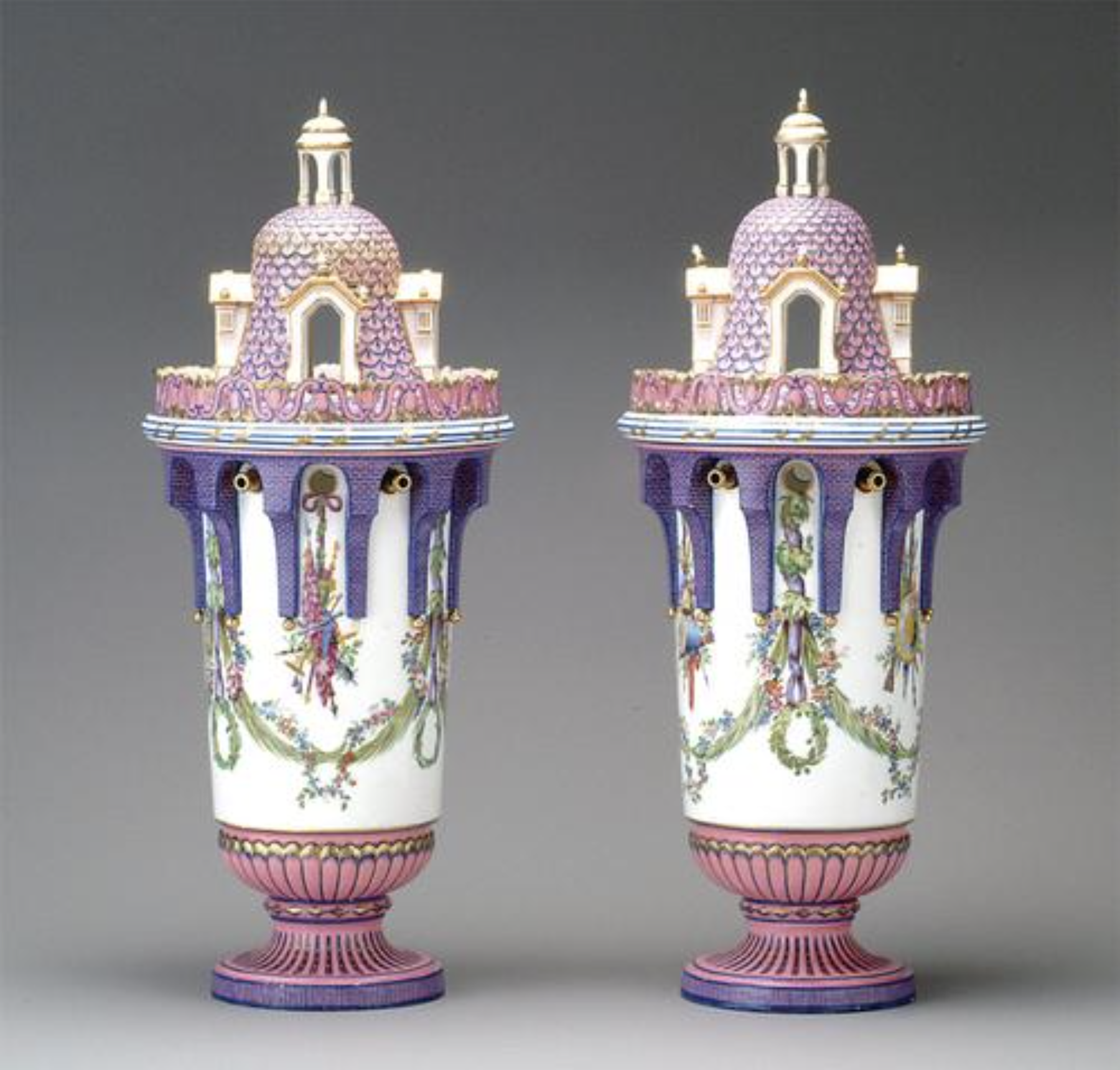 Sevre Porcelain covered vase ca. 1762 courtesy of the Huntington Art Museum, San Marino, California