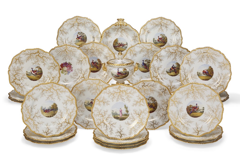 Christies auction Lot 163_A WORCESTER (FLIGHT, BARR & BARR) PORCELAIN PART DESSERT SERVICE