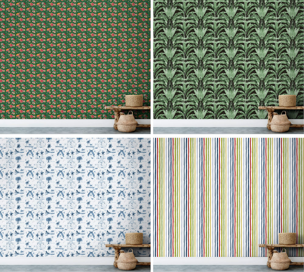 Brier and Burke wallpaper patterns via Quintessence