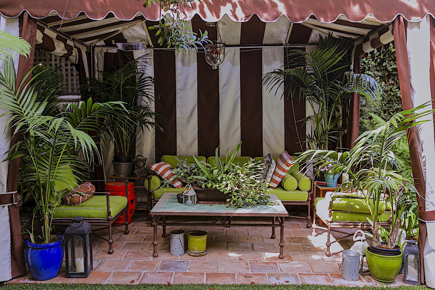 Lulu Powers' cabana from At Home with Designers and Tastemakers, photo Stacey Bewkes
