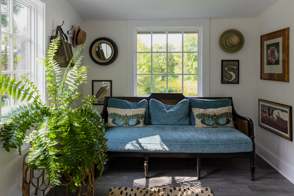 Susanna Salk Connecticut mudroom from At Home with Designers and Tastemakers, photo by Stacey Bewkes