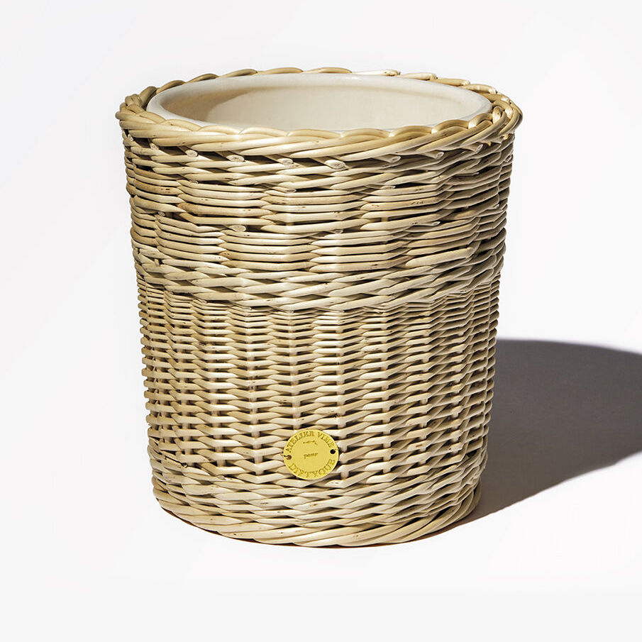 wicker candle holder