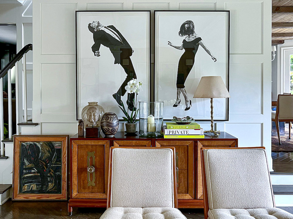 Bruce Glickman and Wilson Henley living room via Quintessence