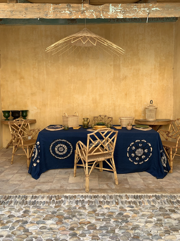 Tablecloth at La Maison Vime