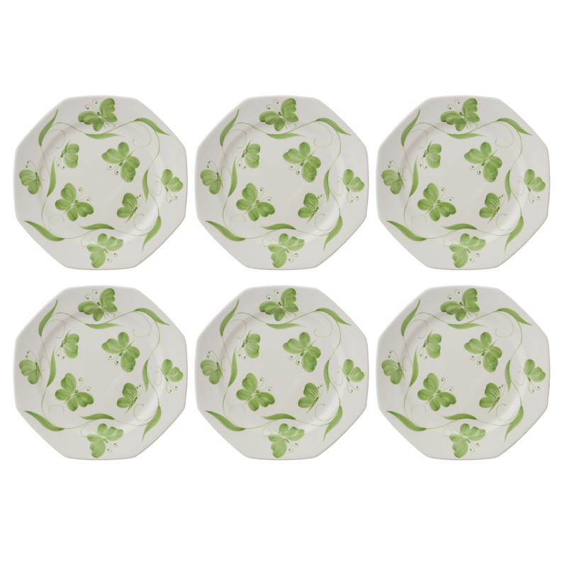 Green floral plates via Quintessence