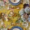 Amarilla CHintz tablecloth via Quintessence