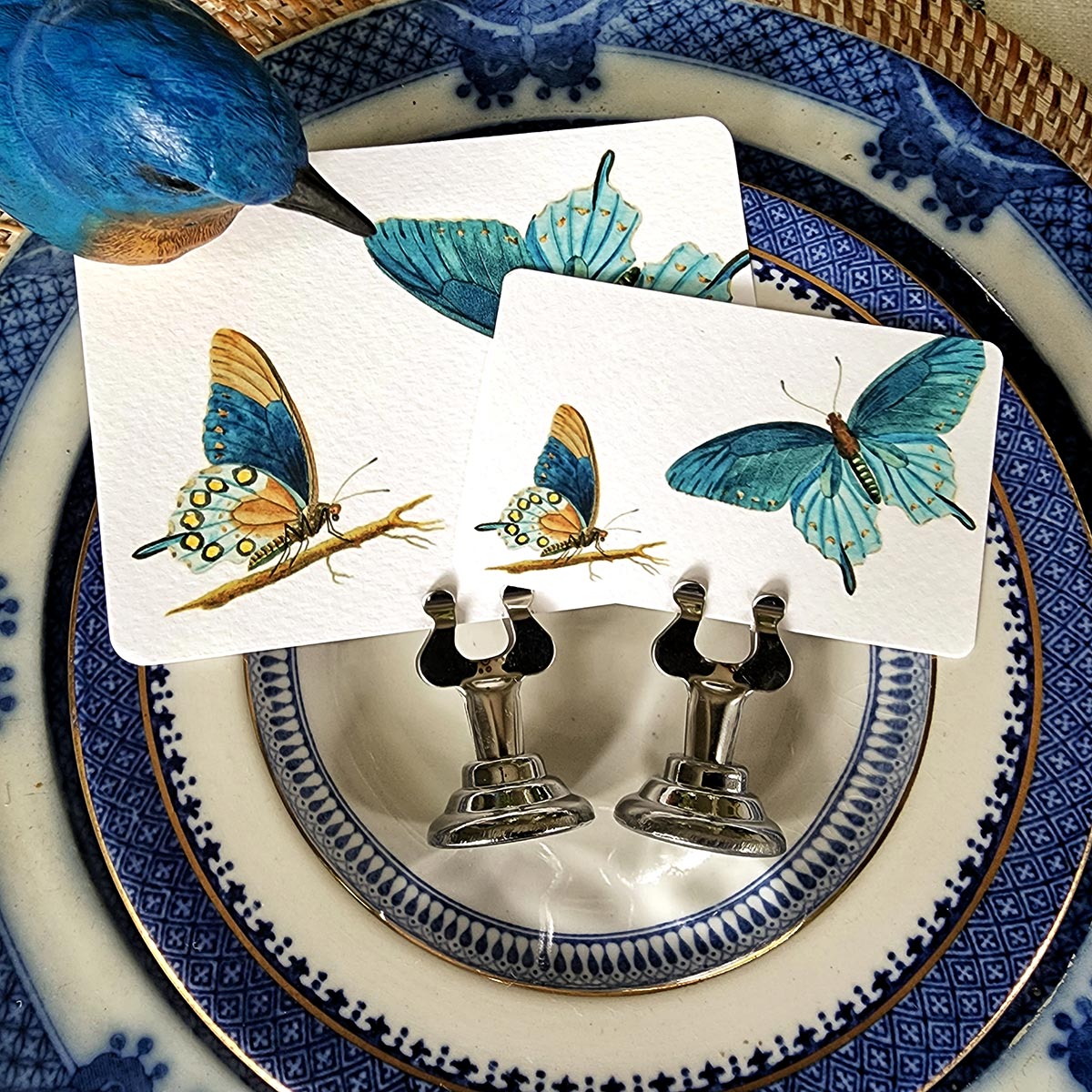 The-Punctilious-Mr-Ps-place-cards-blue-butterflies-22