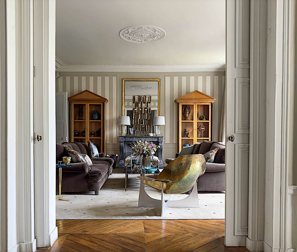 Jamie Creel and Marco Scarani Paris living room